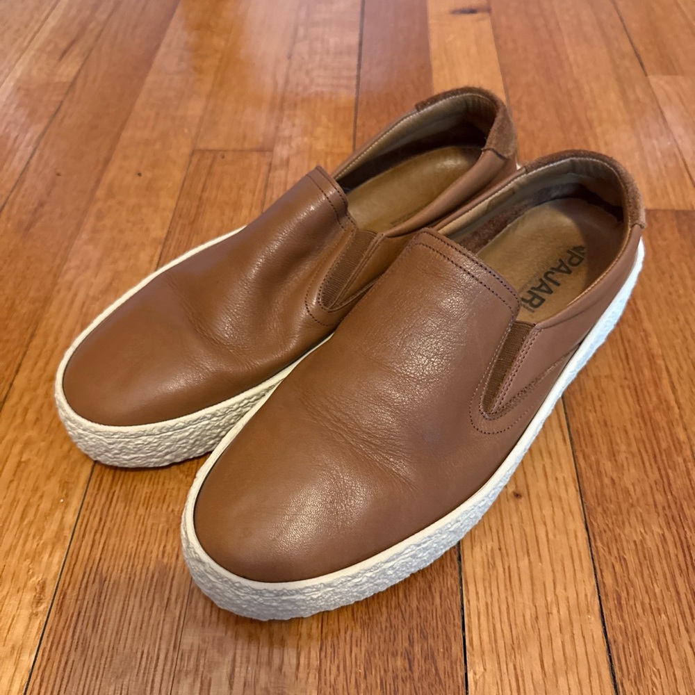 Pajar Slip-On Leather Sneakers in Brown